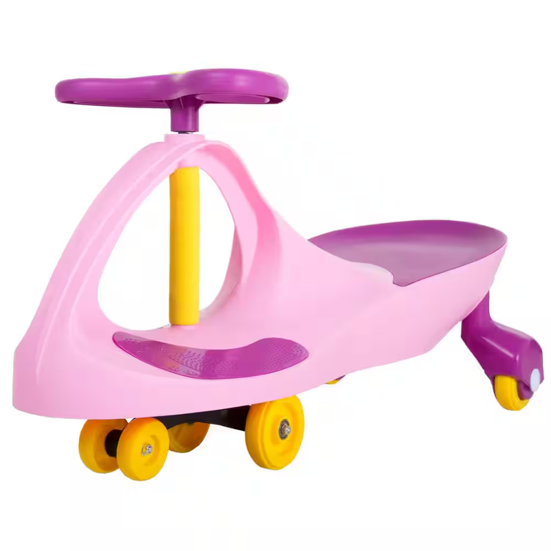 Ride On Wiggle Car Kids Toy Pink Purple Indoor Outdoor Twist Go Durable Fun