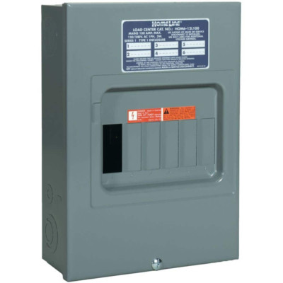 Square D Main Lug Load Center Surface Mount Indoor 100 Amp 6-Space 12-Circuit