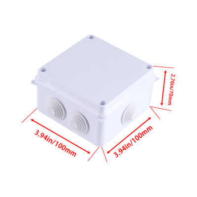 Waterproof Junction Box ABS Plastic Outdoor Electrical Box Weatherproof IP65