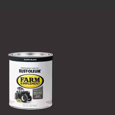 Farm Equipment Implement Paint QUART Black [2-Pack] Gloss Enamel