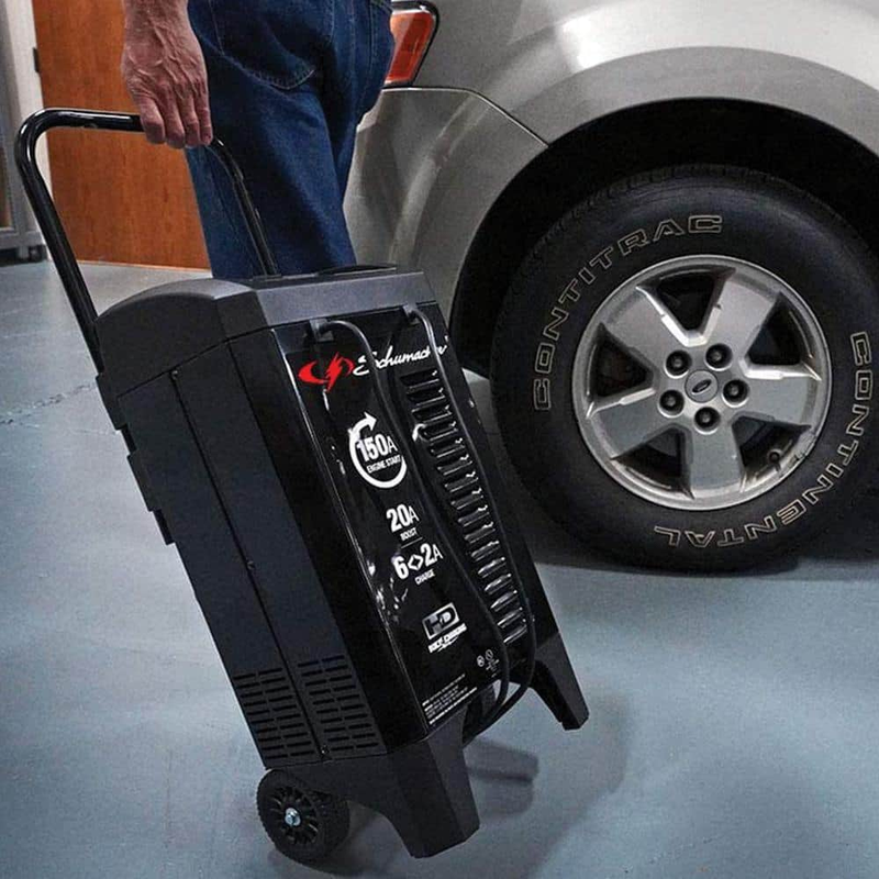 Battery Charger Engine Starter Automatic 150 Amp 12-Volt Heavy-Duty Transformer