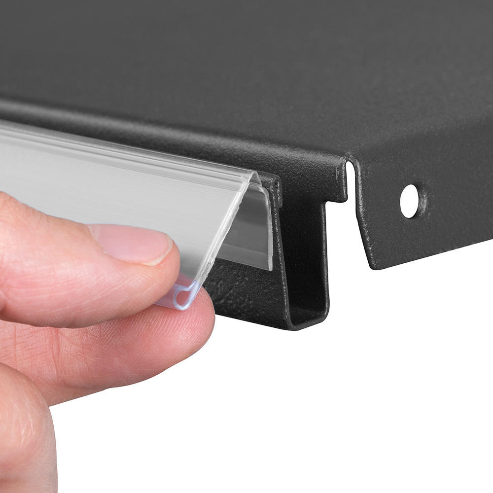 26mm Hinged Ticket Strip & Shelf Edge Talker 150mm, 250mm, 500mm, 1000mm Long eBay