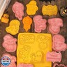 8 Piece Mini Halloween Cookie Cutters, 3d Ghost Raised Design Cookie Stamps, Cookie Cutter Set suitable for Frosting Decoration, Day of The Dead Decorations (Halloween-1)