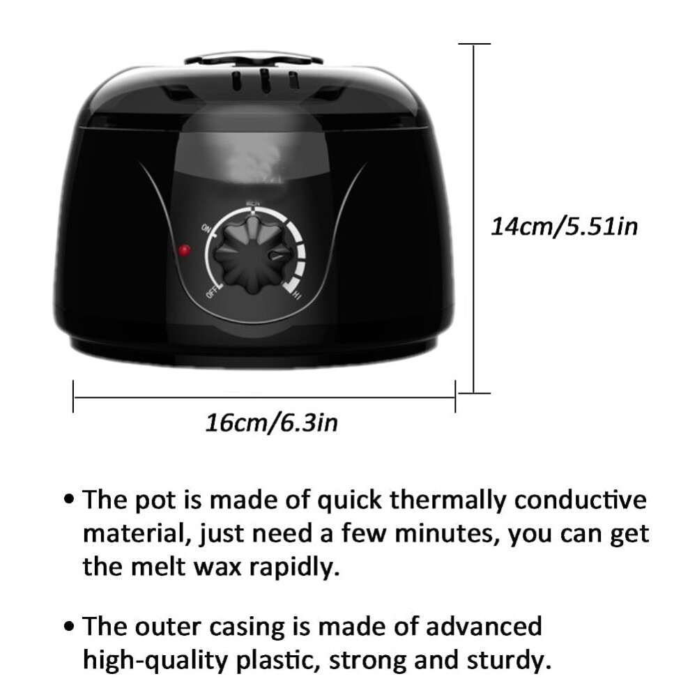 Professional Wax Warmer Heater Hair Removal Depilatory Waxing Kit Beans Sticks