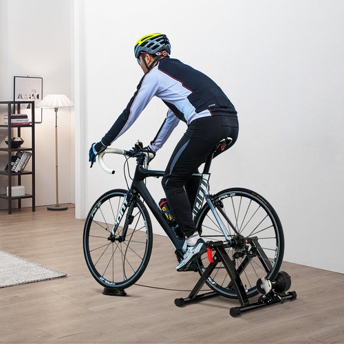 Magnetic Bike Trainer Stand w/6 speed Level for Indoor stationary Exercise,Black