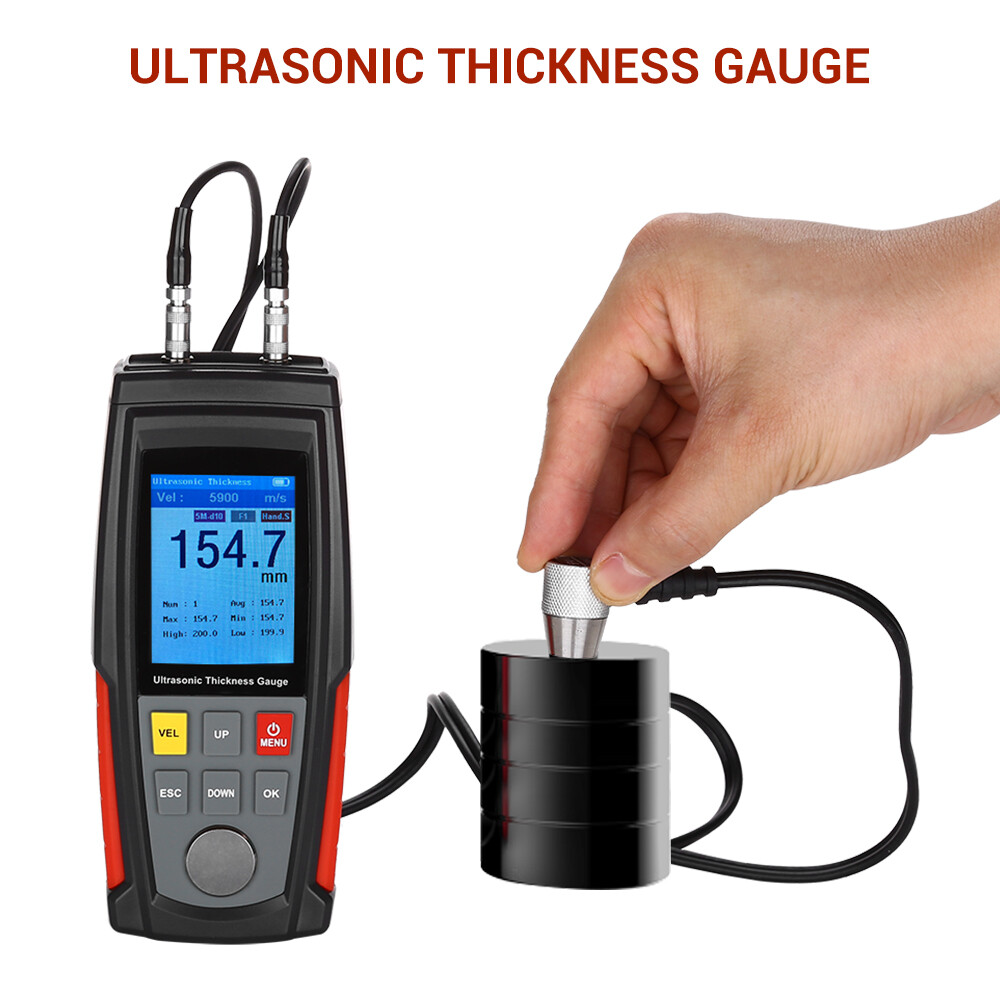 WT100A Digital Handheld Ultrasonic Thickness Gauge Sound Velocity