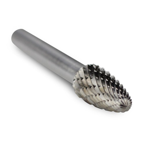 BHA Tungsten Carbide Burr Rotary Files Grinder Bits, Double Cut - 1/4 Inch Shank