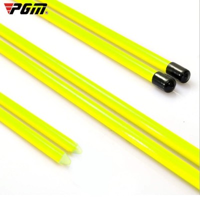 PGM 2 PCS Golf Alignment Sticks Fiberglass Training Aid Practice Rods for Correc