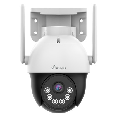Telecamera Nivian PT Motorizata 3MP 4mm audio bidirezionale WiFi Slot per SD
