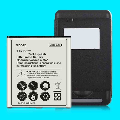 3700mAh Extended Slim Battery Desktop Home Charger for Samsung Galaxy Sky S320VL