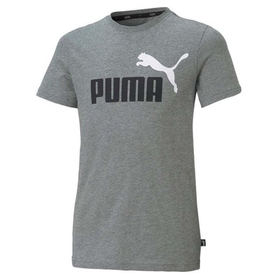 Футболка Puma Essentials+ с логотипом TwoTone с круглым вырезом и короткими рукавами для мальчиков, размер XL