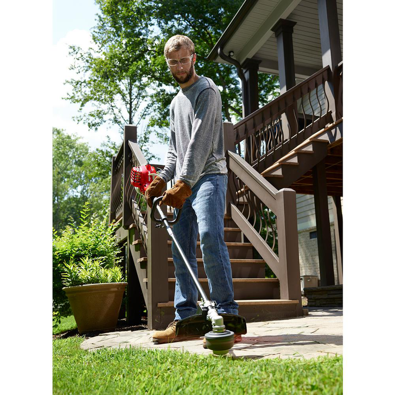 Straight Shaft Gas Trimmer 2-Cycle 26 CC Weedeater Lightweight Adjustable Handle