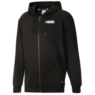 

Puma Power Full Zip Hoodie Mens Black Casual Outerwear 846978-01, Черный