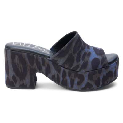 

BEACH by Matisse Terry Leopard Туфли-лодочки на каблуках Туфли-лодочки на платформе Женские синие повседневные Сан, Синий, BEACH by Matisse Terry Leopard Block Heels Platform Pumps