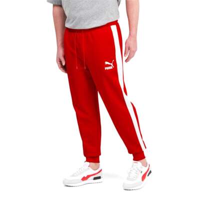

Спортивные штаны Puma Iconic T7 большие высокие мужские красные повседневные 53184011, Красный, Puma Iconic T7 Track Pants Big Tall