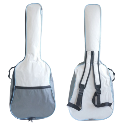 Acoustic Guitar Bag 39 3 4 Kids Dark Light Grey Blue Piping 36 38