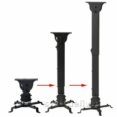 Universal Adjustable Tilting Swivel DLP LCD Projector Ceiling Mount Bracket 1C9