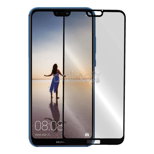 Cristal Templado HUAWEI P20 LITE / NOVA 3E 3D 5D CURVO NEGRO - Imagen 3