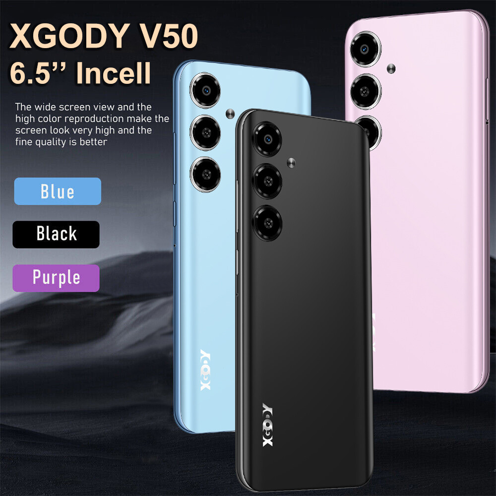 XGODY New 4G Smartphone 6.5" 4GB+64GB Factory Unlocked Andro