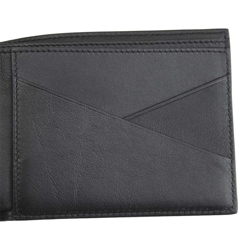 Pre-owned Givenchy Brand  Mens Black Leather Bifold Wallet Bk6012k0gk 016