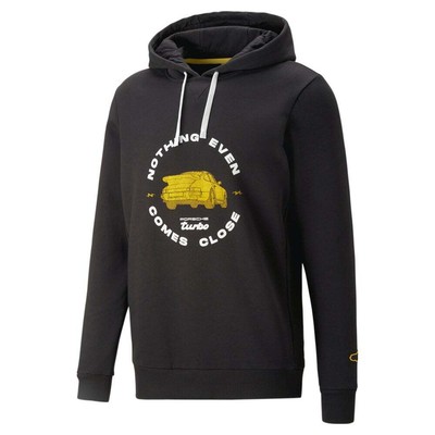 

Puma Pl Graphic Pullover Hoodie Mens Size  Повседневная верхняя одежда 53823401, Черный