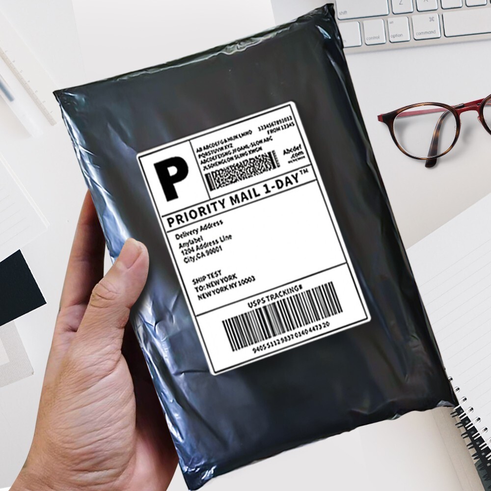 1000 10x13 Poly Mailers Envelopes Self Sealing Shipping Mailers Black POLYSELLS®