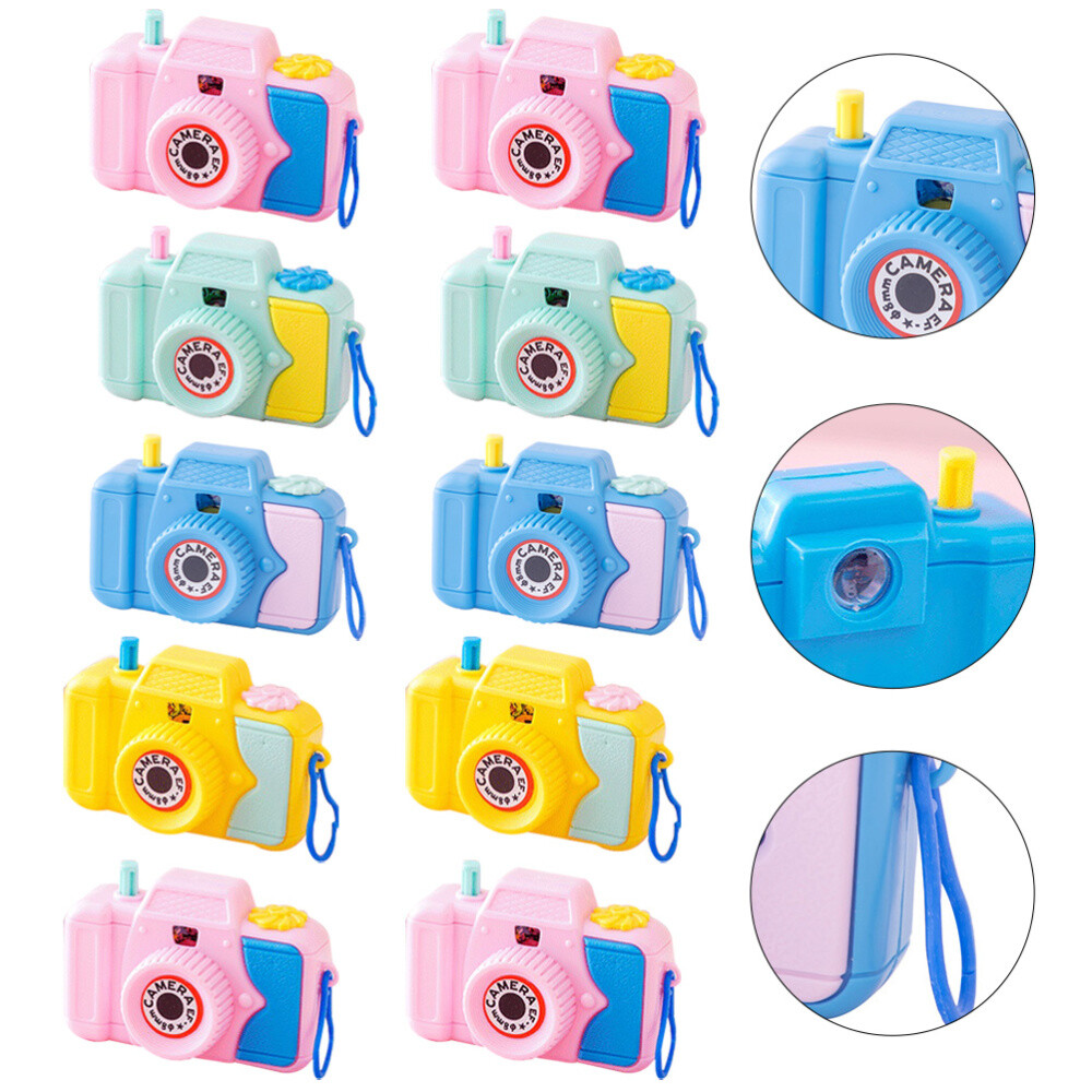 10pcs Mini Camera Toys Square Viewing Camera Toys Children Projection Camera Toy
