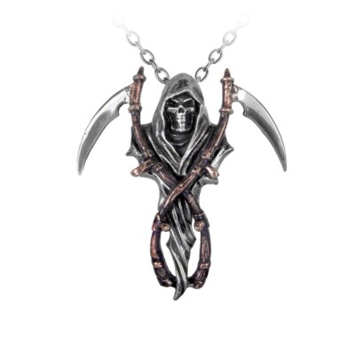 Alchemy Gothic The Reapers Arms Pendant Necklace Pewter Son's Of Anarchy Biker