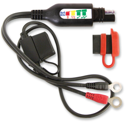 TecMate OptiMate Battery Monitor Lead 12V w/Integrated Battery Status O124