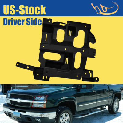 Front Bumper Headlight Bracket Driver Side LH For 2003-2007 Chevy Silverado 1500