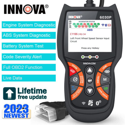 INNOVA 6030P Check Engine Battery ABS Diagnostic Car OBD2 Scanner Code Reader US