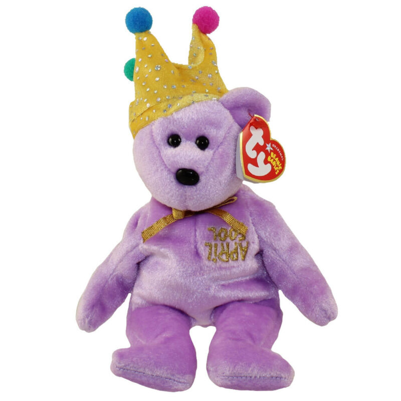 TY Beanie Baby - JOKESTER the Bear (Internet Exclusive*(10 inch) - MWMTs