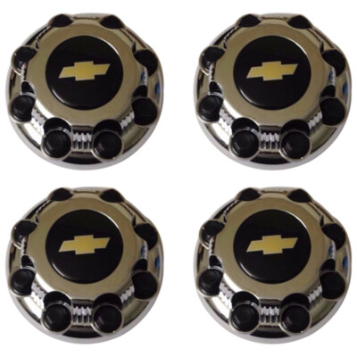 4 PCS 8 Lug Center Caps CHROME CHEVY Express Van 2500 3500 9597161 ''NEW'' 9597170