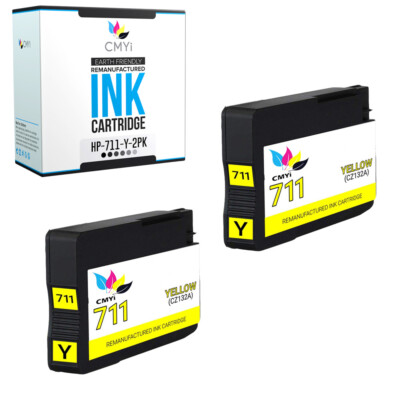 Compatible HP 711 Yellow Ink Cartridge for HP DesignJet T120, T520 Printers