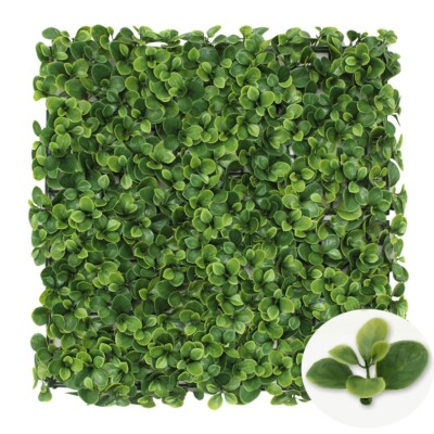 6pcs 20'' Artificial Lechuguilla Mat Wall Hedge Decor Privacy Fence Panel Grass