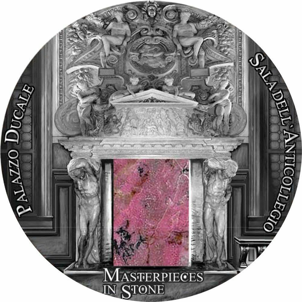 Fiji 2016 10$ Palazzo Ducale - Masterpieces in Stone IV 3oz Silver Coin