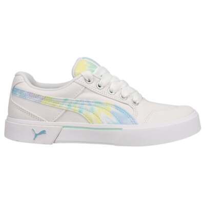 

Puma CRey Tie Dye Lace Up Женские белые кроссовки Повседневная обувь 383538-01, Белый, Puma CRey Tie Dye Lace Up