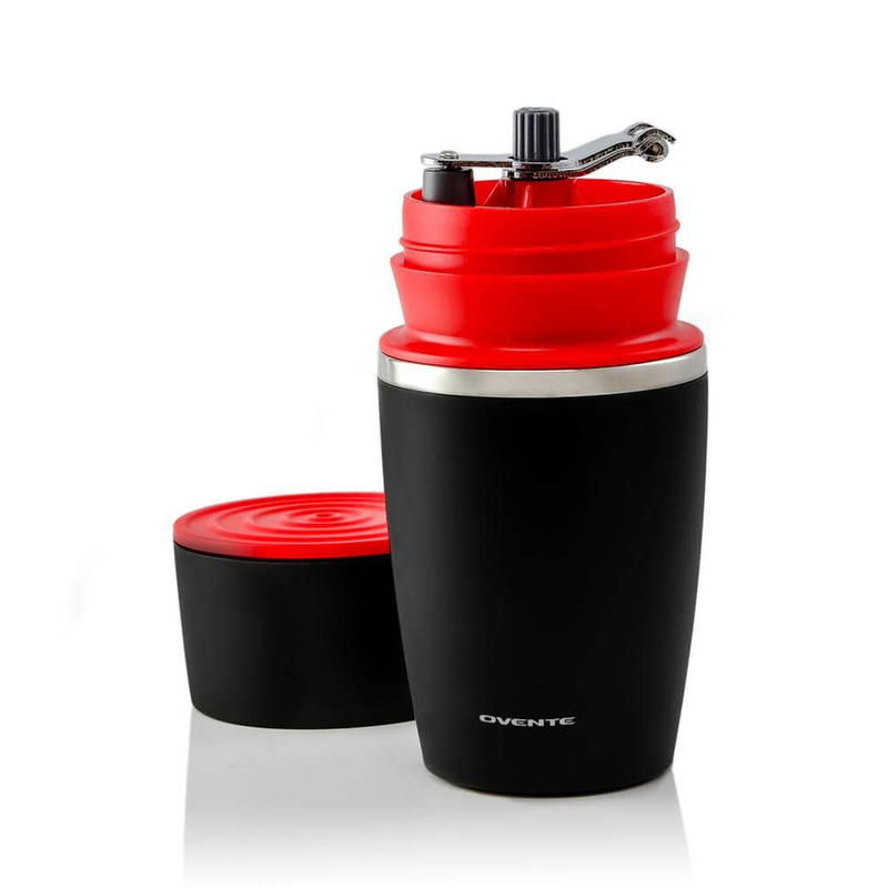 2-In-1 Carafe Coffee Grinder/Maker Machine, Travel Single Serve Insulated Cup