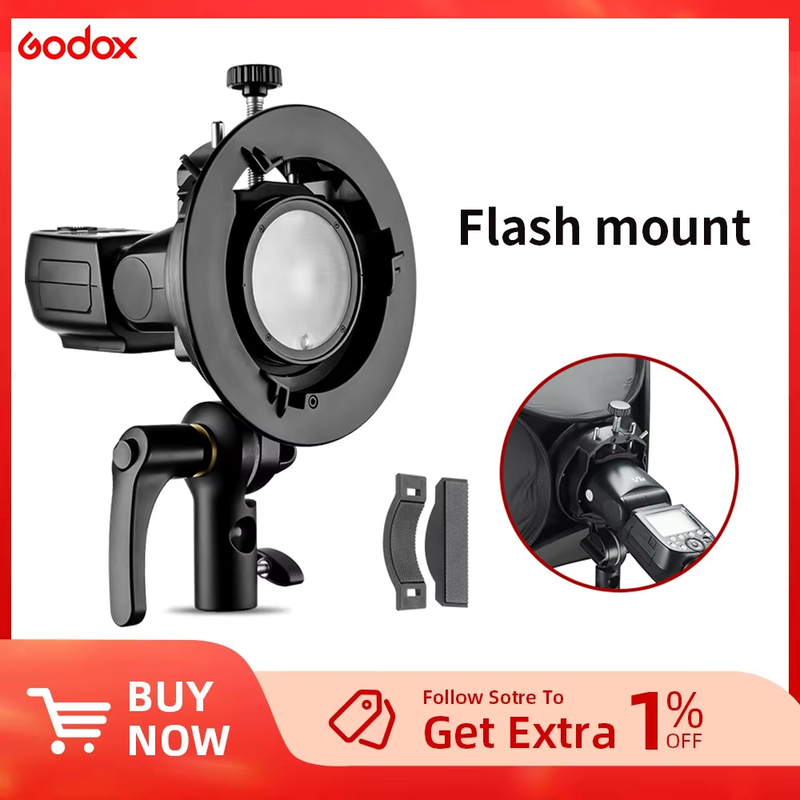 S2 Bowens Mount Flash S-type Holder Bracket for V1 V860II AD200 AD400PRO Speedl