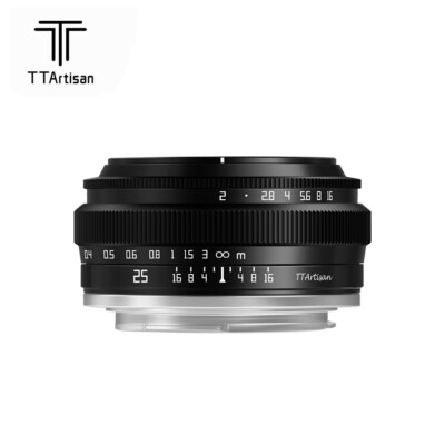 TTArtisan 25mm F2.0 APS-C Manual Focus Lens For Canon RF Sony E Fuji Nikon M43 L