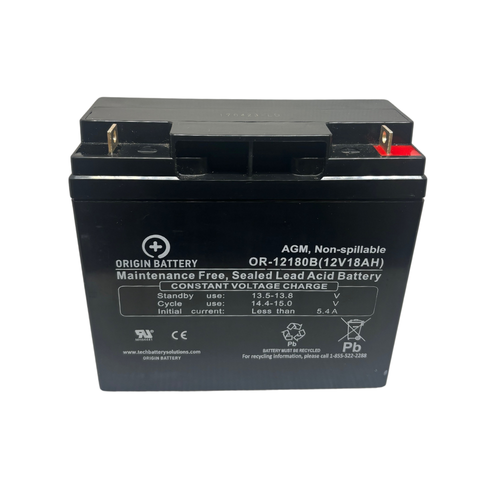 12V 18AH Sealed Lead Acid Battery for Leoch LPX12-20, LP12-18, At-Lite 1006
