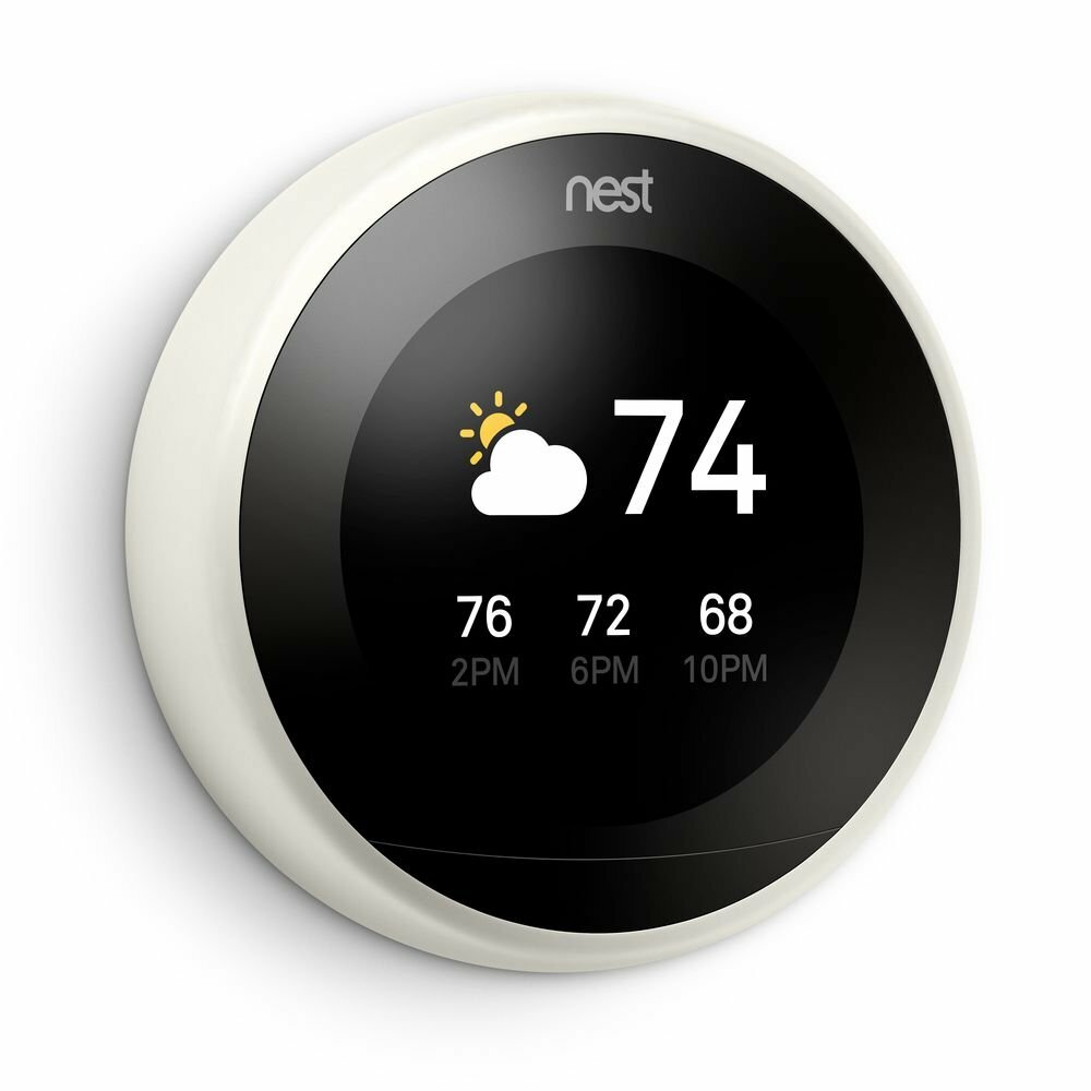 Nest T3017US 3rd Gen Programmable WiFi Smart Thermostat White BRAND