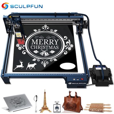 SCULPFUN S30 PRO 10W Laser Engraving Cutting Machine + Auto Air-assist Kit H4C7