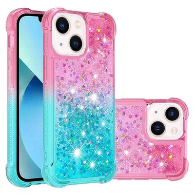 For iPhone 15 14 13 12 11 Huawei Honor 90 Glitter Quicksand Soft TPU Cover Case