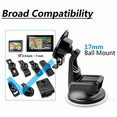 Sturdy Vehicle Mounts Sticky Gel Suction Cup GPS Ball (Pack Of 2) For Garmin Car