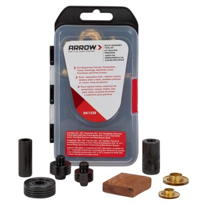 GK1238 Grommet Tool Kit Includes 3/8'' and 1/2'' Grommets for Canvas Sailcloth ...