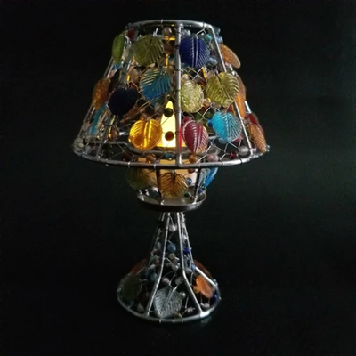 Handmade Colored Glass Tea Light Candle Holder