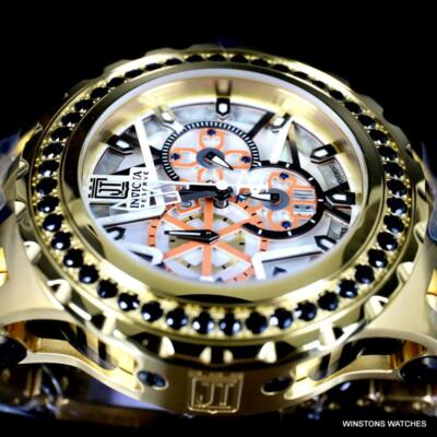 Pre-owned Invicta Reserve Jt Subaqua Specialty 5ctw Spinel Gold Plated 52mm Watch