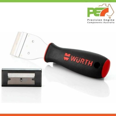 WURTH Stainless Steel RAZOR BLADE SCRAPER w/6 BLADES