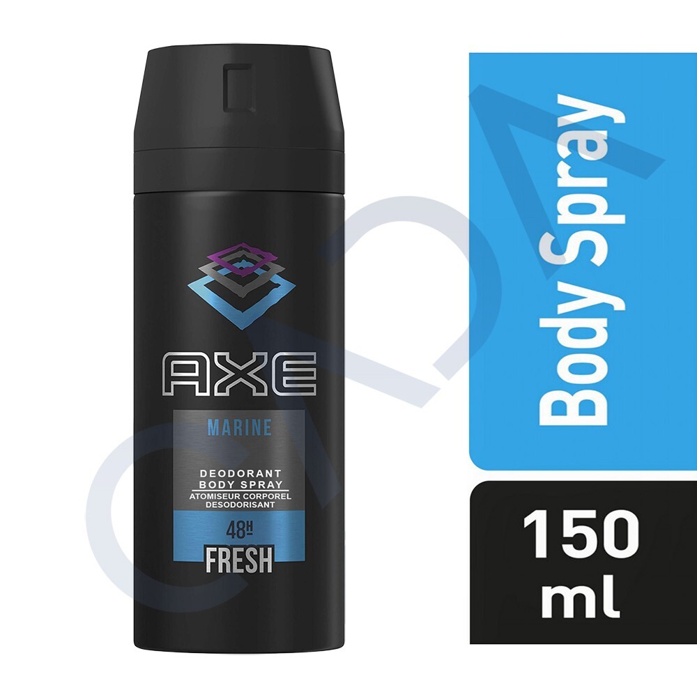 AXE Marine 48-Hour Fresh Deodorant Body Spray Fragrance for Men - 150ml - 3 Pack